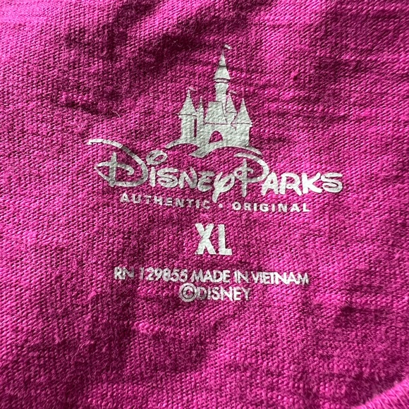 Disney Parks Mickey & Minnie Floral Tee Shirt Embroidered Beaded XL - Picture 3 of 9